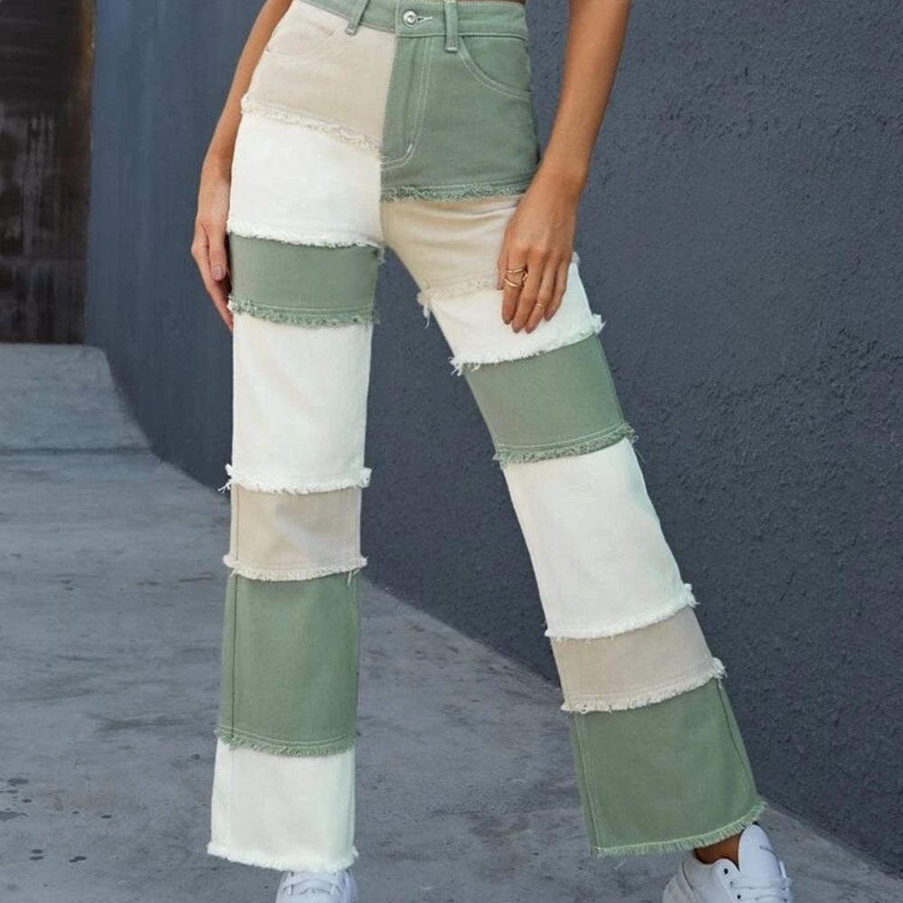 Patchwork jeans size XS